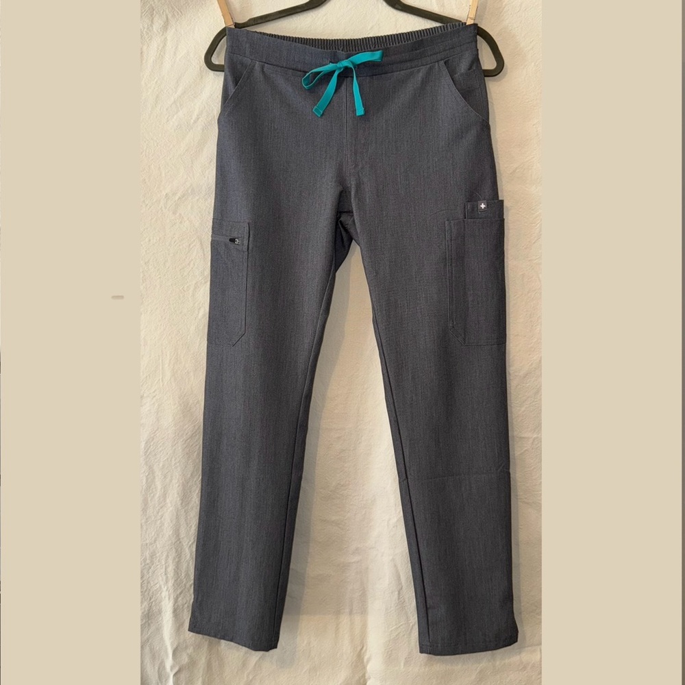 FIGS Yola Straight Leg Scrub Pants, Regular Length, Regular Yoga Waistba…